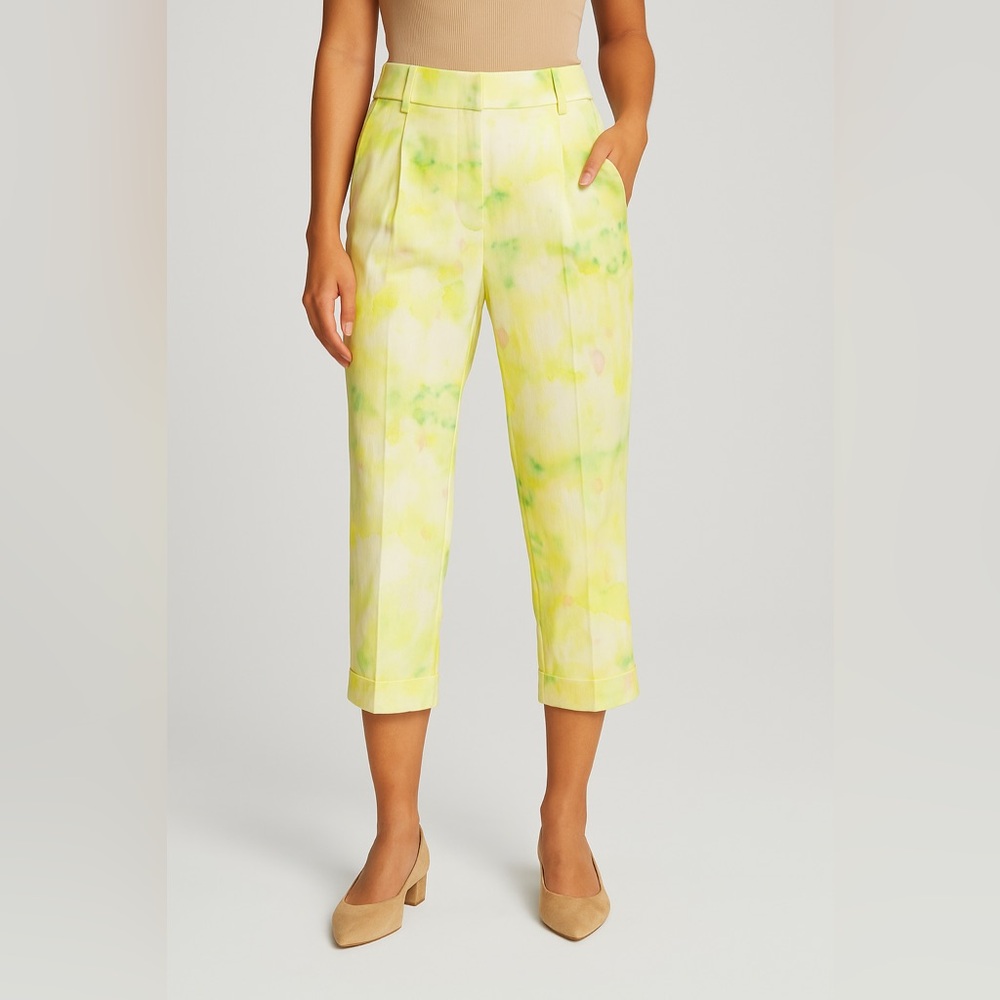NWT alice + olivia Women's Pants SMALL Size 6 Citrus Tie Dye Arthur C303104803
